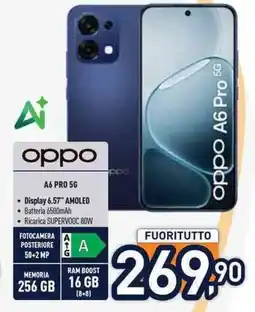 Unieuro oppo A6 PRO 5G offerta