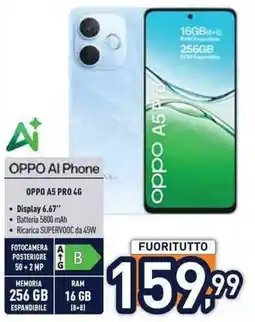 Unieuro OPPO A5 PRO 4G offerta