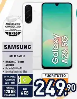 Unieuro SAMSUNG GALAXY A26 5G offerta