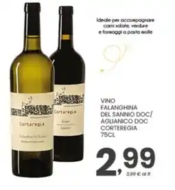 Despar Vino falanghina del sannio doc/ aglianico doc CORTEREGIA offerta