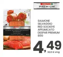 Despar Salmone selvaggio red sockeye affumicato DESPAR PREMIUM offerta