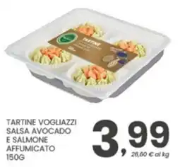 Despar Tartine vogliazzi salsa avocado e salmone affumicato offerta