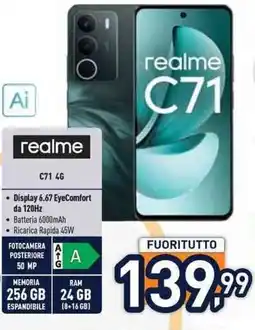 Unieuro realme C71 4G offerta