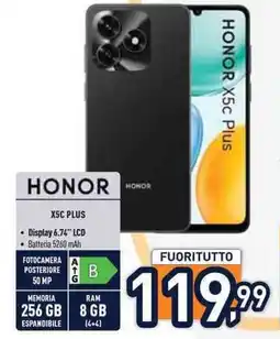 Unieuro HONOR X5C PLUS offerta