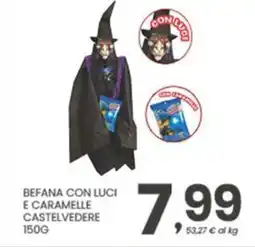 Despar Befana con luci e caramelle CASTELVEDERE offerta
