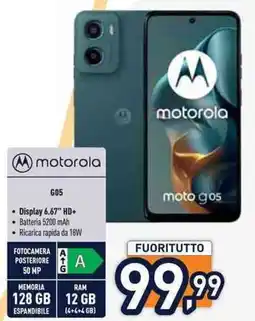 Unieuro motorola G05 offerta