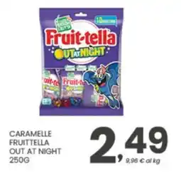 Despar Caramelle fruittella out at night offerta