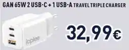 Unieuro ioplee GAN 65W 2 USB-C + 1 USB-A travel TRIPLE CHARGER offerta