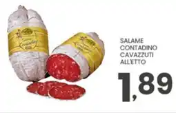 Despar Salame contadino cavazzuti all'etto offerta