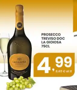 Despar Prosecco treviso doc LA GIOIOSA offerta
