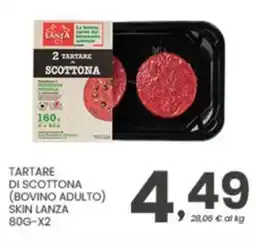 Despar Tartare di scottona (bovino adulto) skin LANZA offerta