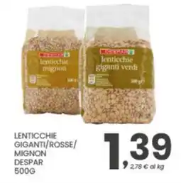 Despar Lenticchie giganti/rosse/ mignon DESPAR offerta