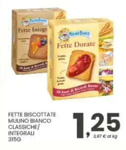 Despar Fette biscottate mulino bianco classiche/ integrali offerta