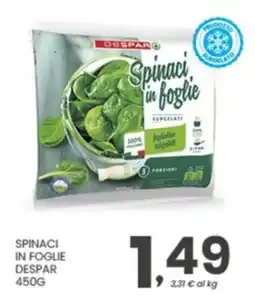 Despar Spinaci in foglie DESPAR offerta