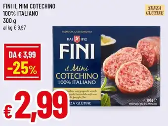 Fini il mini cotechino 100% italiano