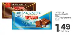 Despar Tavolette di cioccolato novi allatte/fondente offerta