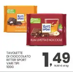 Despar Tavolette di cioccolato RITTER SPORT offerta