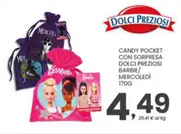 Despar Candy pocket con sorpresa dolci preziosi barbie/ mercoledì offerta