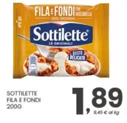 Despar Sottilette FILA E FONDI offerta