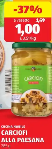 ALDI Cucina nobile carciofi alla paesana offerta