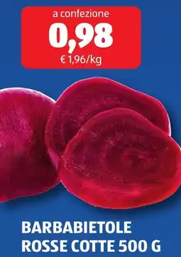 ALDI Barbabietole rosse cotte offerta