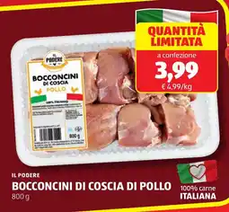 ALDI Il podere bocconcini di coscia di pollo offerta
