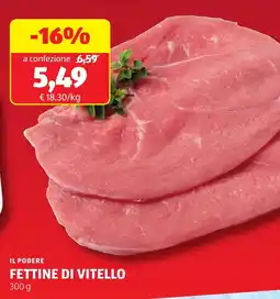 ALDI Il podere fettine di vitello offerta