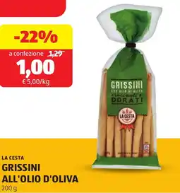 ALDI La cesta grissini all'olio d'oliva offerta