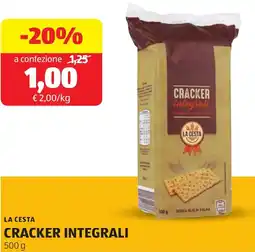 ALDI La cesta cracker integrali offerta