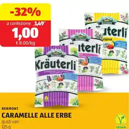 ALDI Bermont caramelle alle erbe offerta