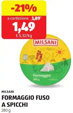 ALDI Milsani formaggio fuso a spicchi offerta