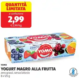 ALDI Yomo yogurt magro alla frutta offerta