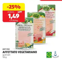 ALDI Just veg! affettato vegetariano offerta