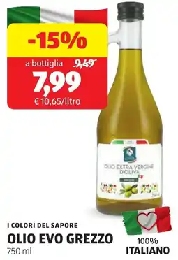ALDI I colori del sapore olio evo grezzo offerta