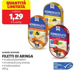 ALDI Almare seafood filetti di aringa offerta