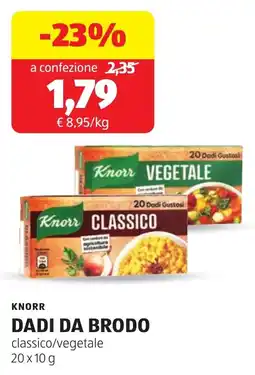 ALDI Knorr dadi da brodo offerta