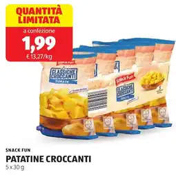 ALDI Snack fun patatine croccanti offerta