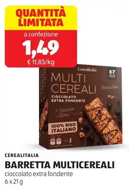 ALDI Cerealitalia barretta multicereali offerta