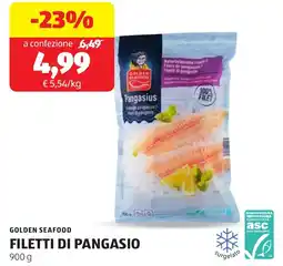 ALDI Golden seafood filetti di pangasio offerta