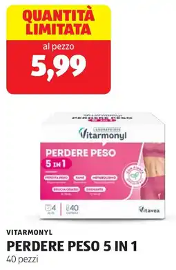 ALDI Vitarmonyl perdere peso 5 in 1 40 pezzi offerta