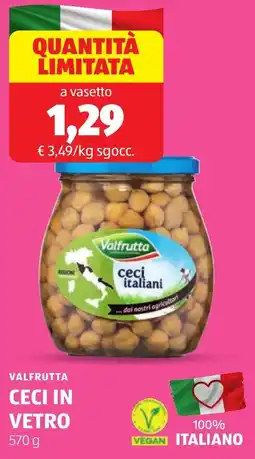 ALDI Valfrutta ceci in vetro offerta