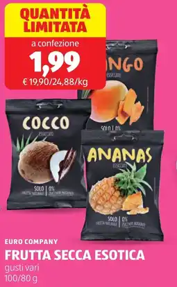 ALDI Euro company frutta secca esotica offerta