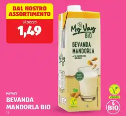 ALDI Myvay bevanda mandorla bio offerta