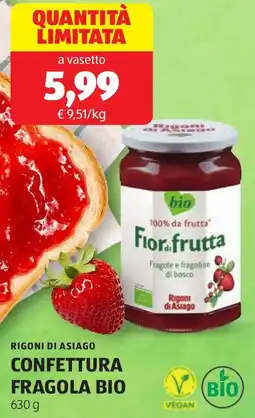 ALDI Rigoni di asiago confettura fragola bio offerta