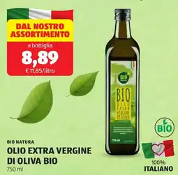 ALDI Bio natura olio extra vergine di oliva bio offerta
