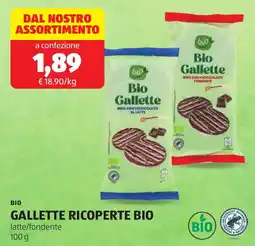ALDI Bio gallette ricoperte bio offerta