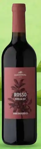 ALDI Casa morosina bio rosso puglia IGT offerta