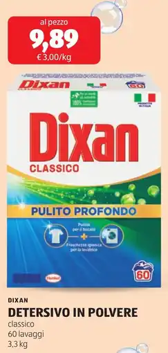 ALDI Dixan detersivo in polvere offerta