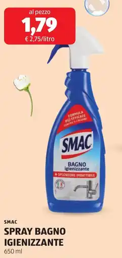 ALDI Smac spray bagno igienizzante offerta