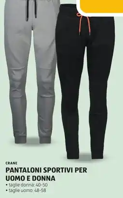 ALDI Crane pantaloni sportivi per uomo e donna offerta